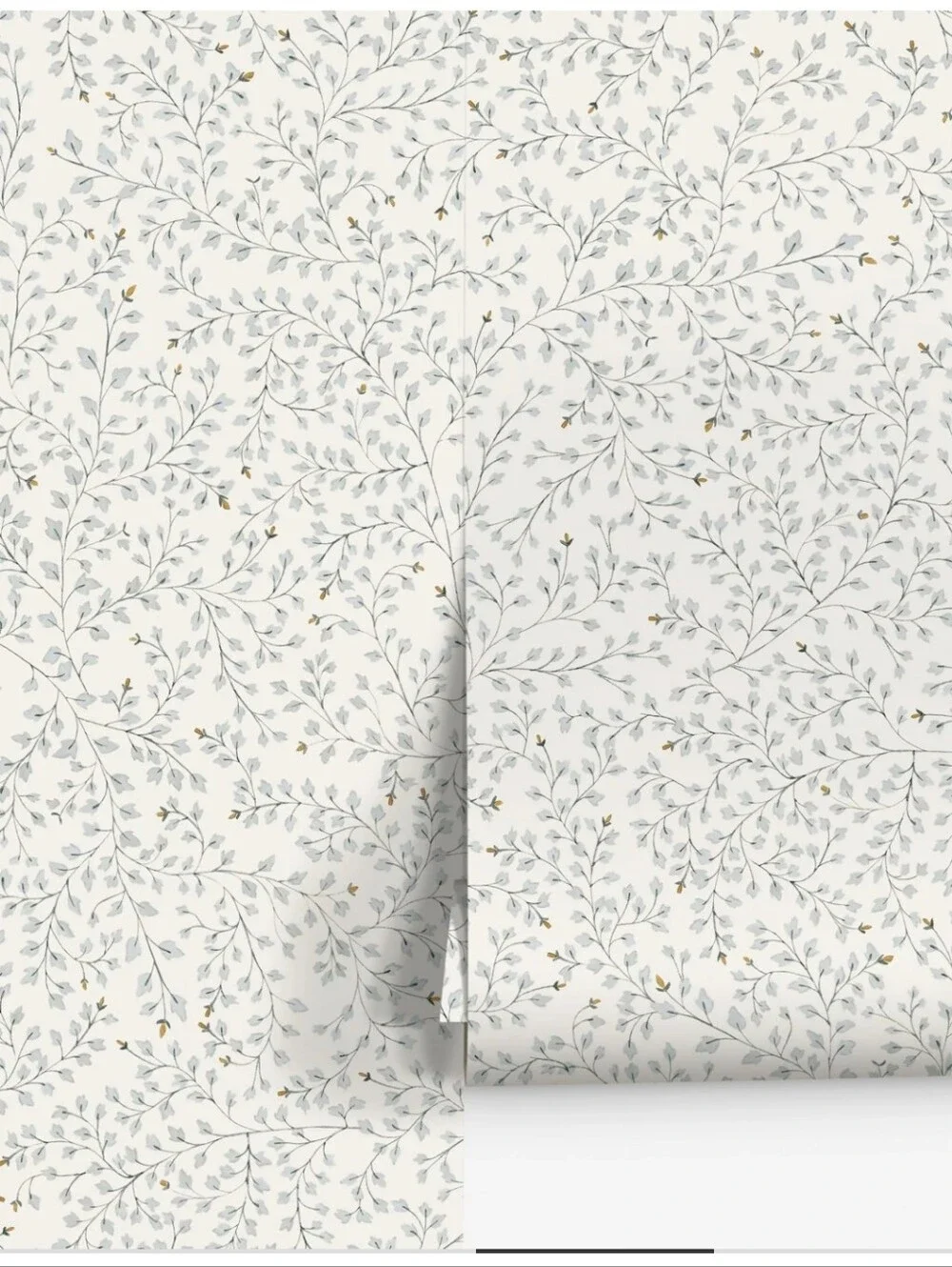 New Rylee + Cru Dainty Leaves Wallpaper 1 Double Roll Pattern RCDL21Y 60.8 Sqft